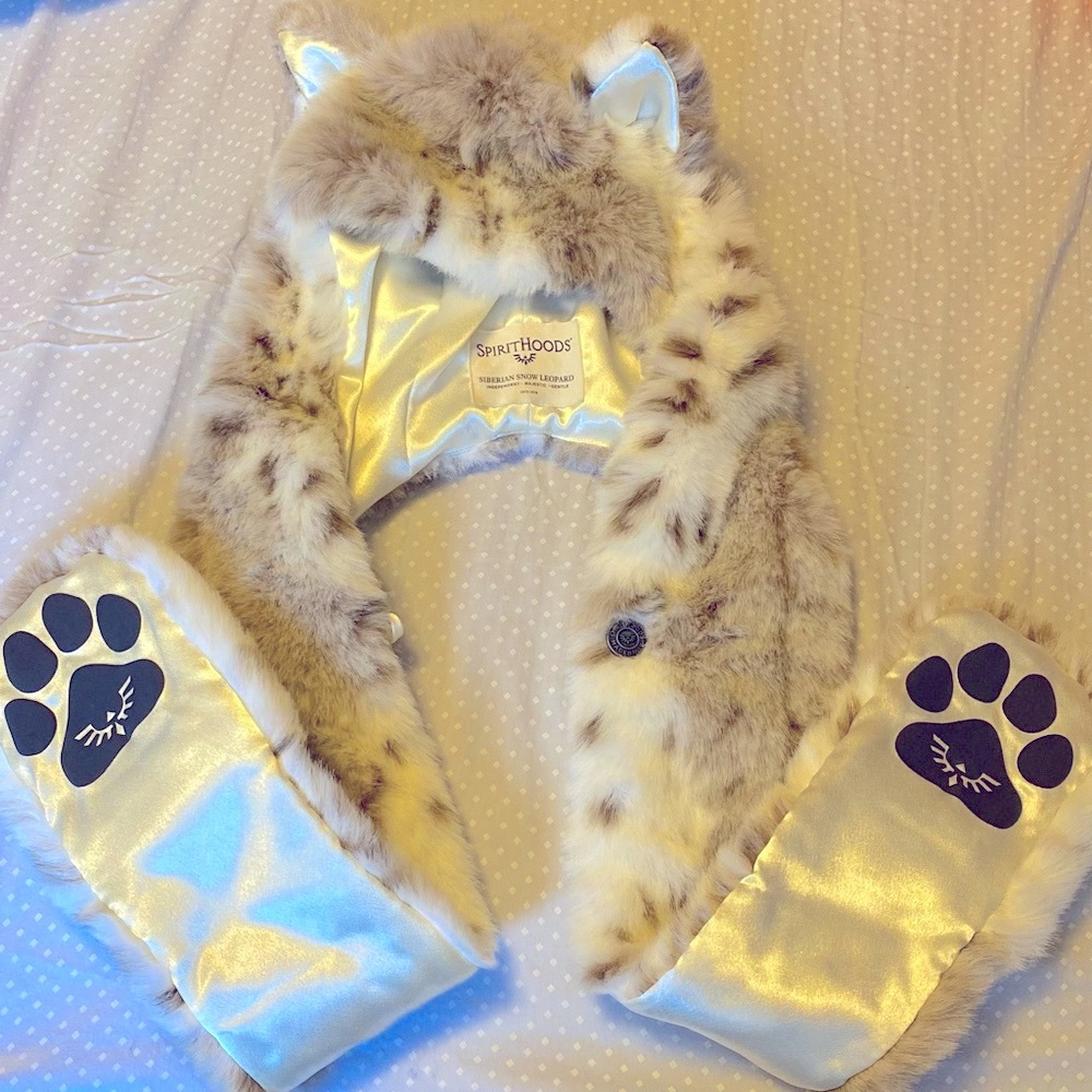 Siberian Snow Leopard Spirit Hood